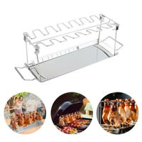 Edelstahl Barbecue BBQ Grillkorb Netz Für Fisch Mais Hühnerfleisch
