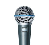 Shure Microphones Beta 58A Dynamisches Gesangsmikrofon 3-polige XLR metallic/blue