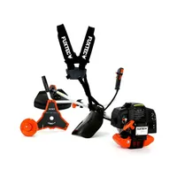 FUXTEC Benzin Motorsense | Rasentrimmer | Freischneider | 9-Zahn | 3 PS | 2-Takt | 52ccm | 7,5kg | 9-Zahn | Faden + Messer | FX-MS152