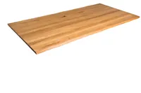Tischplatte Baumkante Wildeiche 120 x 80 cm SESSA