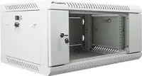 Lanberg Rack Wandschrank 19" 4U/600X450 Glastür grau