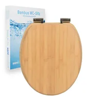 sanicomfort WC Sitz Bamboo light mit Absenkautomatik