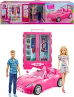 Barbie Barbie Und Ken Kleiderschrank Und Cabrio Puppe Rosa  Rosa One Size