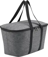 reisenthel coolerbag, Kühltasche, Isolierte Tasche, Picknicktasche, Einkauftasche, Thermotasche, Polyestergewebe, Twist Silver, 20 L, UH7052