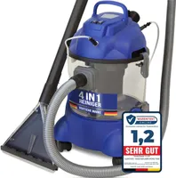 Čistič čalúnenia + kobercov HYDRO 7500 - 4v1 mokro-suchý vysávač - 1200 W 20l objem 16 kPa sací výkon - Čistič čalúnenia Čistič kobercov Čistiace zariadenie Profesionálne repasovanie
