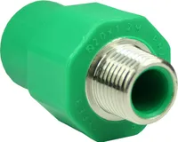 PPR Aqua-Plus Fusiotherm Kupplung Aussengewinde 20mm-1/2 Zoll, Wasserrohr, Heizungsrohr
