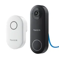 Reolink Video-Türklingel PoE mit Chime, 2K+ 5MP Türklingel Kabelgebundene mit Kamera, 2-Wege-Audio, Personenerkennung, IP65 Wetterfest, Alarme