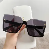 Sonnenbrille Sonnenbrille Damen,Halbgestelle Unregelmäßige Farbverlauf SonnenbrilleUnisex mit UV400 Schutz Vintage
