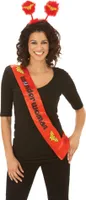 Wonder Woman - Kostüm-Schärpe - Damen BN4567 (Einheitsgröße) (Rot)