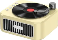 Przenośny głośnik bezprzewodowy w stylu klasycznej płyty CD, technologia BT5.3, głośnik z dwoma mikrofonami, scena stereo, dźwięk hi-fi, AUX, pamięć flash USB, karta TF, 10 godzin odtwarzania, przenośny