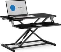 SENSE7 Desktop Converter Ergonomický stojan Stand Desk Converter Zvedací deska Pracovní stanice Display Lifter Počítač Snadné použití Černá barva