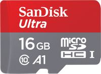 SanDisk Ultra - 16 GB - MicroSDHC - Klasse 10 - UHS-I - 98 MB/s - Schockresistent - Spritzwassergeschützt - Temperaturbeständig