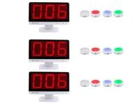 Bezdrôtový bzučiakový systém Retekess TM101 na bleskovú obranu školy (3 displeje a 12 bzučiakov)