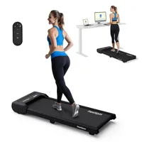 FlexiSpot Laufband Walking Pad für Zuhause & Büro bis 120kg, Geräuscharm 1–6km/h, 2 in1 tragbar mit Fernbedienung & LED, inkl. Schmieröl, Schwarz