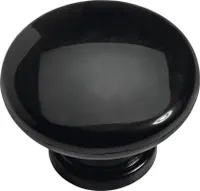 Möbelknopf Kunststoff schwarz Ø 40 mm, 1 Stück