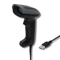 Qoltec 50863 Kabelgebundener QR- und BARCODE-Scanner | USB