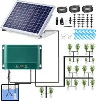 Solares automatisches Tropfbewaesserungsset, 7 Timing-Modi, 30 Bewaesserungsmodi, 98,42 Fuss automatisches Bewaesserungssystem-Set Gartenbewässerung