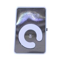 Mini MP3 Player Mirror Support TF Kartenclip USB Sports Running Music Walkman für Student-Weiss
