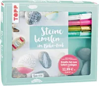 Kreativ-Set Steine bemalen im Boho-Stil