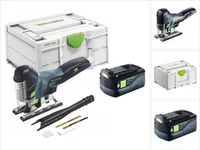 Festool CARVEX PSC 420-Basic akumulatorowa wyrzynarka wahadłowa 18 V 120 mm bezszczotkowa + 1x akumulator 5,0 Ah + Systainer - bez ładowarki