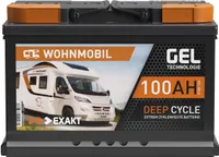 EXAKT GEL Batterie 12V 100Ah Wohnmobil Batterie Solarbatterie