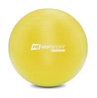 Hop-Sport Gymnastikball inkl. Ballpumpe, 70cm, Maximalbelastbarkeit bis 100kg, Fitnessball ideal für für Yoga Pilates, Balance  - Gelb HS-R075YB