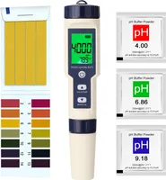 5 in 1 Professionelles Multiparameter-Kombi-Testmessgerät PH/EC/TDS/Salzgehalt/Thermometer Digitaler Multifunktionstester Wasserqualitätstester