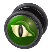 Fake Ohr-Piercing Schmuck Ohr-Plug Ohrstecker Auge