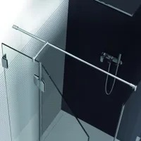 Haltestange Stabilisator mit Seitenarm Wandhalter 2 x Glashalter 120 x 12,5 cm HS49