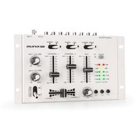 TMX-2211 MKII DJ-Mixer 3/2-Kanal Crossfader Talkover Cue Rack-Einbau weiß