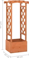 vidaXL Truhlík na květináče s mříží 49x39x117 cm Jedlové dřevo