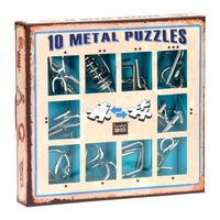 Eureka Metallpuzzle Set - 10 Metallpuzzle Set Blau (nur im Display erhältlich 52473355)
