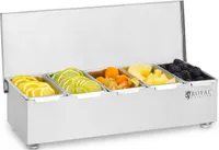 Nádoba na ingredience Royal Catering - nerezová ocel - 5 x 450 ml