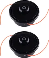 2x Trimmerkopf / Mähkopf / Fadenkopf / Spulenkopf M10 Linksgewinde kompatibel mit Honda Freischneider wie GX25 GX35 UMK431 UMR431 Motorsense