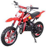 Actionbikes Motors Kinder Mini Enduro Crossbike DELTA - 49cc - 2 Takt - Bis zu 40 km/h - Motorcrossbike - Pocketbike - Cross - Ab 5 Jahren (Rot)