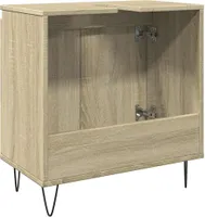 vidaXL Badschrank Sonoma-Eiche 58x33x60 cm Holzwerkstoff