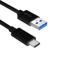 Slabo USB Typ C Kabel für Lenovo Miix 510 | Lenovo Yoga Tab 3 Plus | Lenovo Miix 320 | Lenovo Miix 720 - SCHWARZ