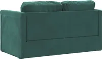 vidaXL Bodensofa mit Schlaffunktion Dunkelgrün 122x204x55 cm Samt