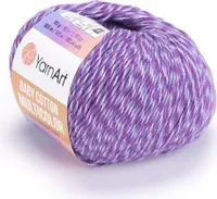Yarn Art Baby Baumwolle Multicolor 5218 Purple Strickgarn