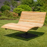 Waldsofa Swing mit Auflage, Kissen und Schutzhülle, Lärche, 360° drehbar