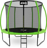 Aga SPORT EXCLUSIVE Trampolína 305 cm Světle zelená + ochranná síť + žebřík