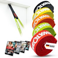 NEOLYMP Baumwoll-Fitnessbänder (Limited Edition 5er Set) - Nachhaltiges Therapieband für effektives Muskelaufbautraining und Home Gym Workouts