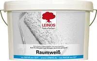LEINOS Room White 650 - prírodná farba na steny v interiéri 10 l, matná biela, zabraňuje odkvapkávaniu, na drevotrieskové tapety, omietky, betón a staré nátery, priepustná pre vodné pary,