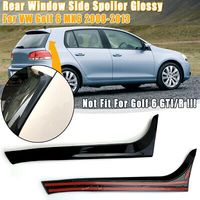 Vertikale Hinten Fenster Heckspoiler Nachrüstset Splitter For VW Golf6 MK