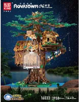 Mould King 16033 Baumhaus mit LED Klemmbausteine 3958+pcs Spielzeug Bausatz-NEU