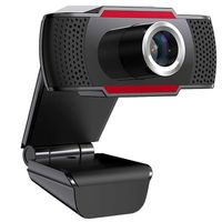 HD-Webcam mit integriertem Mikrofon, Internetkamera USB 2.0 100 ° Weitwinkelobjektiv Automatische Beleuchtungskorrektur