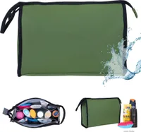 Kulturtasche groß aus Plane Damen Herren Elephant Washbag Kosmetikbeutel Sport Reise Sauna Outdoor Tasche wasserfest Hydro Classic 12817 Oliv 4