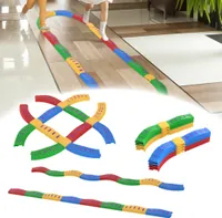 LZQ Balance Board Kids, 20dílná balanční kladina s protiskluzovým povrchem a podložkou, balanční kladina pro děti od 3 let, nosnost až 80 kg