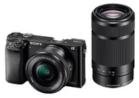 Sony Alpha 6000 Kit 16-50mm + 55-210mm Systemkamera schwarz