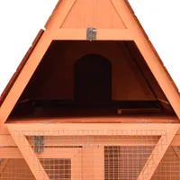 vidaXL Kaninchenstall 152x127x109,5 cm Massivholz Tanne